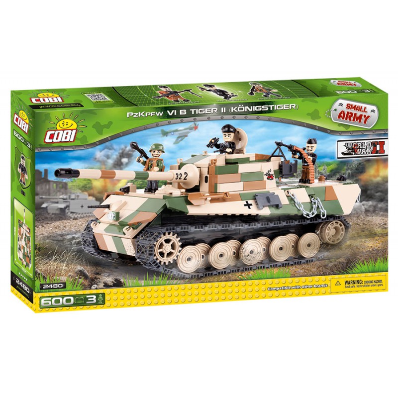 Cobi 2480 II WW PzKpfw VI Tiger II, 600 k, 3 f