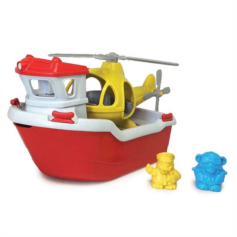 E-shop Green Toys Záchranná loď s helikoptérou