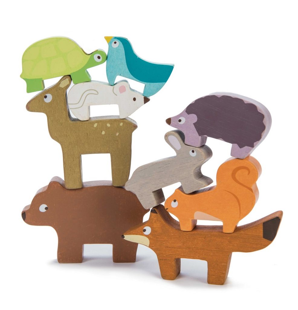 E-shop Le Toy Van Petilou - Skladacia veža zvieratká