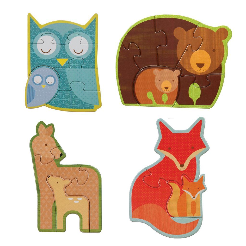 E-shop Petitcollage Prvé puzzle lesné zvieratká 18 ks