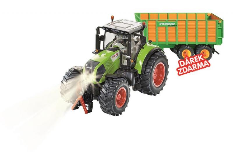 SIKU Control - limitovaná edícia traktor Claas Axion + silážne auto Joskin 1:32