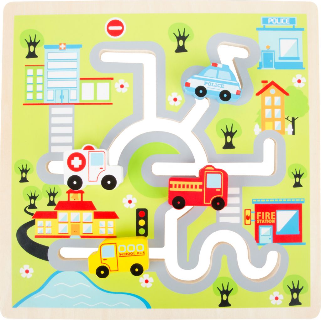 E-shop Drevené posuvné puzzle Mesto