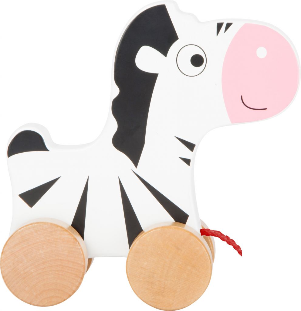 E-shop Drevená ťahacia zebra