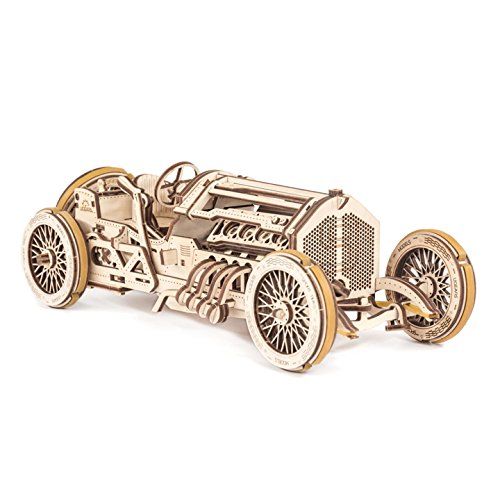 E-shop Ugears 3D mechanické puzzle - Auto U-9 Grand Prix 348 ks