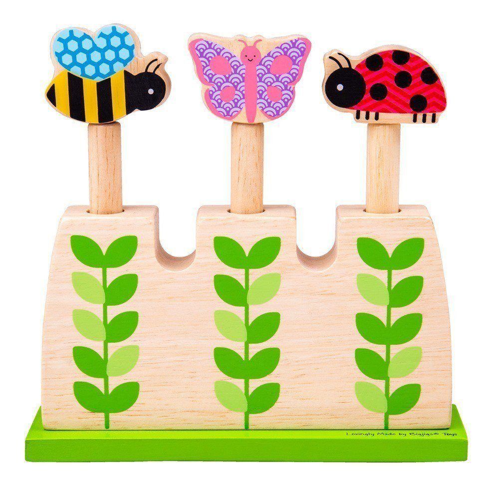 E-shop Bigjigs Toys Drevená hra Záhrada lietajúci hmyz
