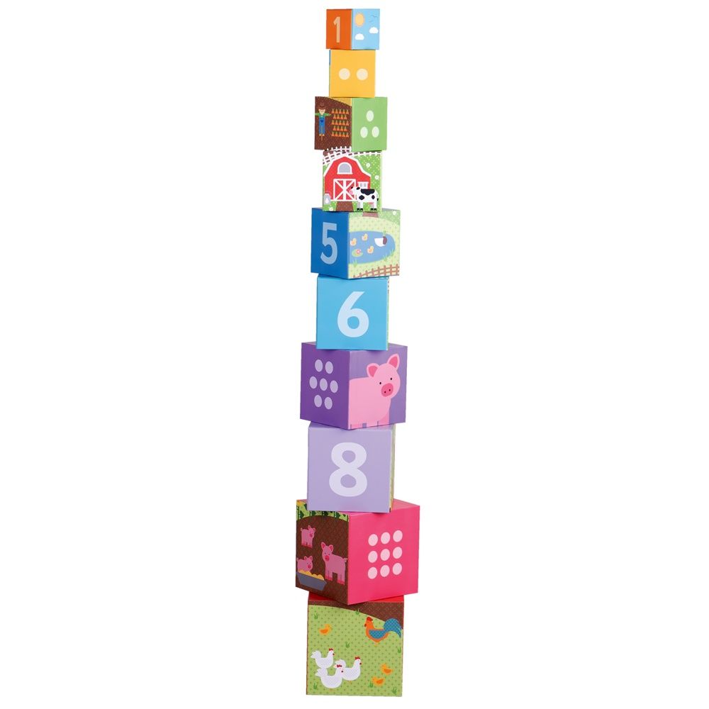 E-shop Bigjigs Toys Didaktické kocky Farma