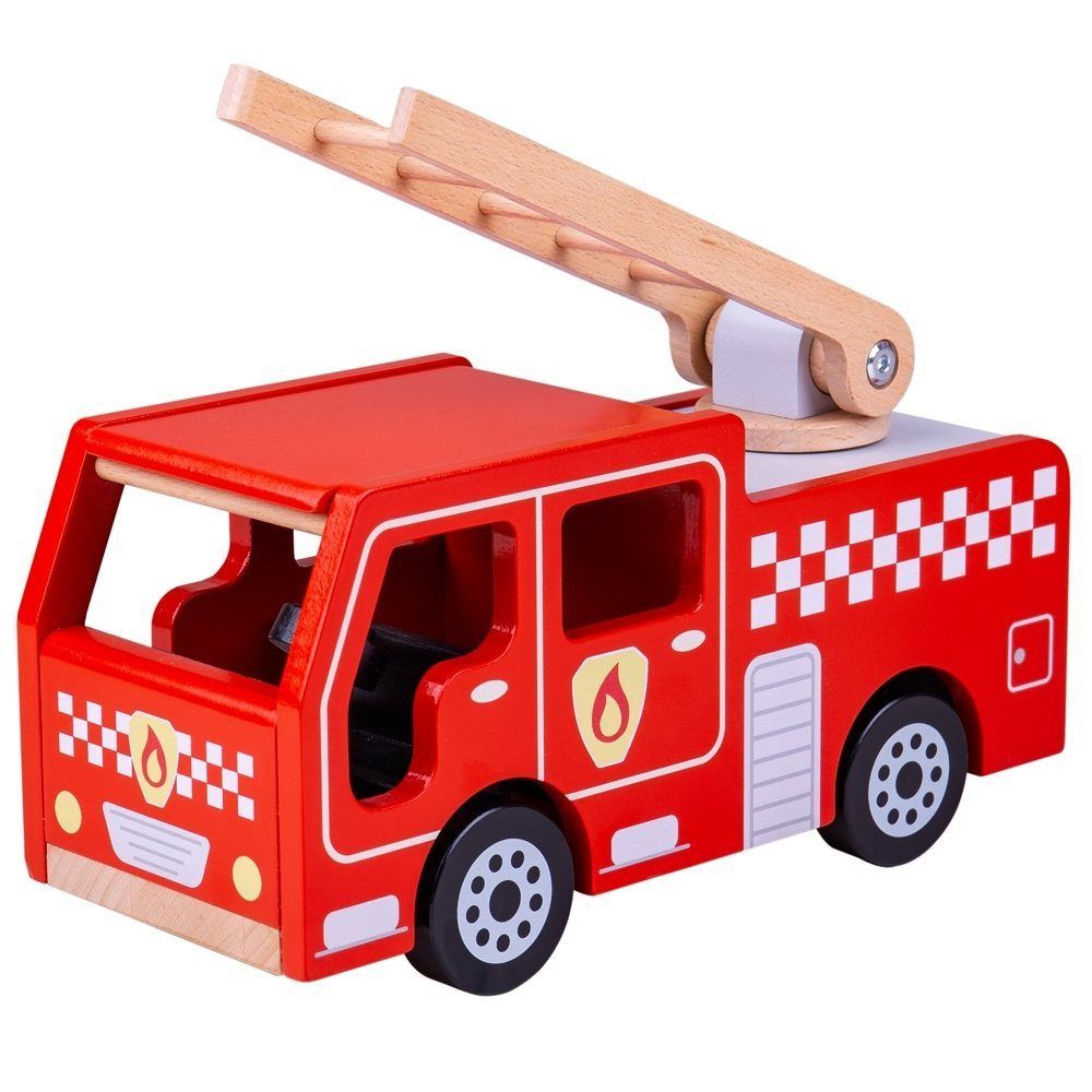 E-shop Bigjigs Toys Drevené hasičské auto