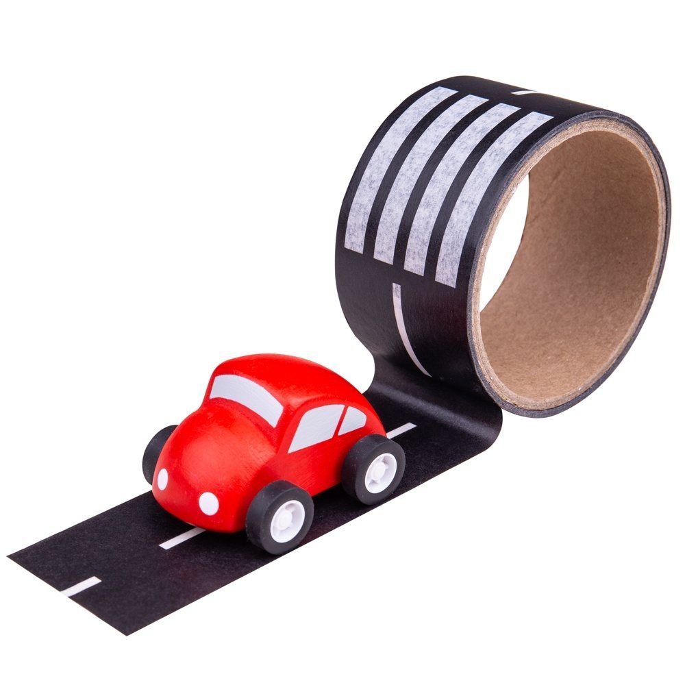 E-shop Bigjigs Toys Lepiaca páska cesta s autíčkom