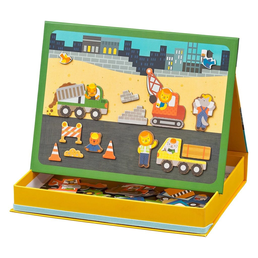 E-shop Petitcollage Magnetická tabuľka Na stavbe