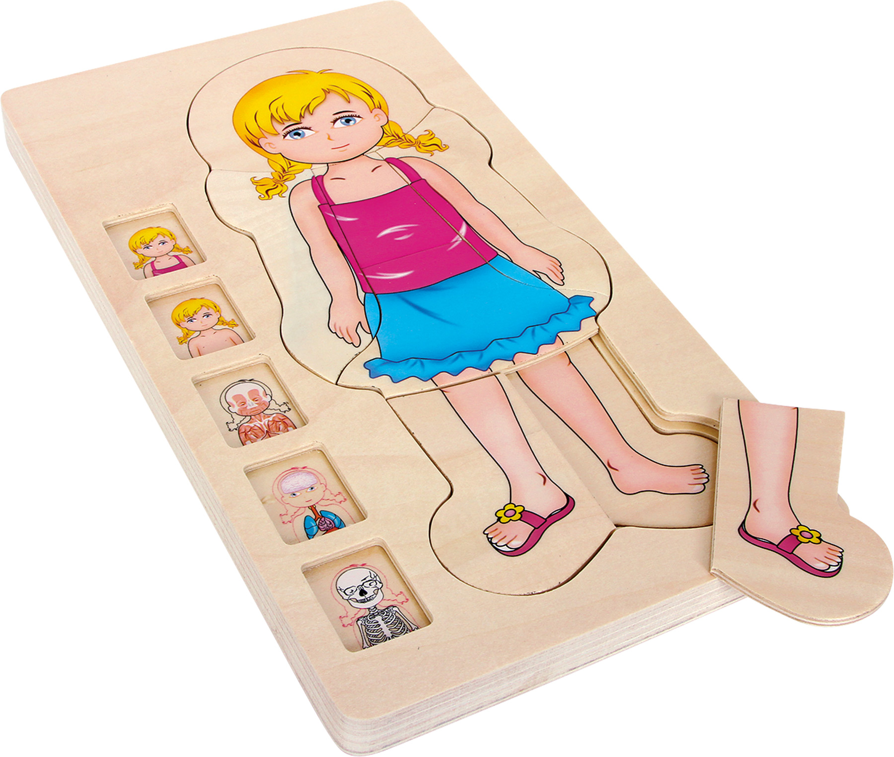 E-shop Obliekacie puzzle Anatómia - ľudské telo dievča
