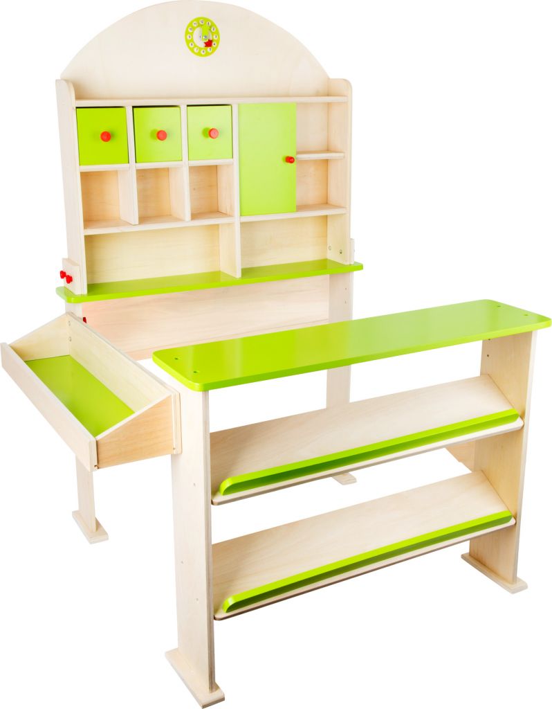 E-shop Drevený predajný stánok zelený