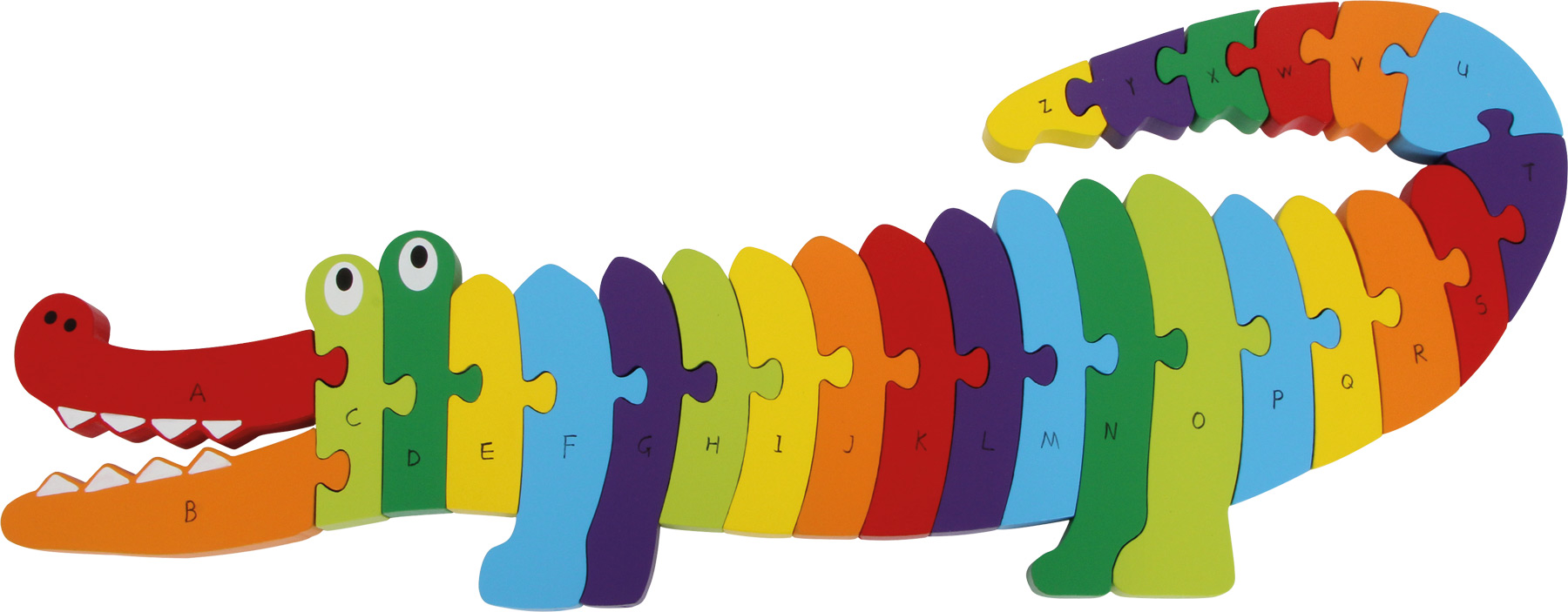 E-shop Vkladacie puzzle Krokodíl Abeceda