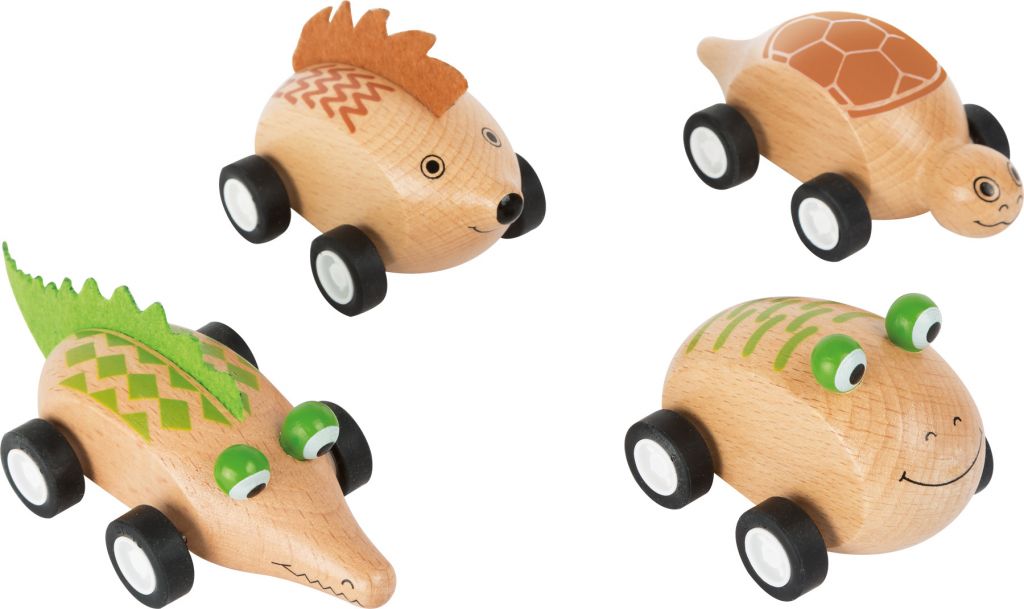 E-shop Drevené autíčko Zvieratko 1 ks