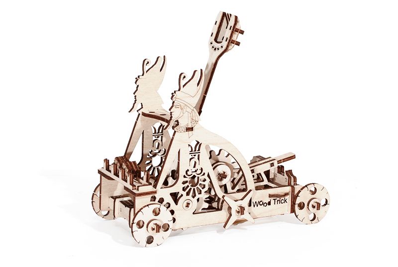 Wood Trick 3D mechanické puzzle - Katapult 109 ks