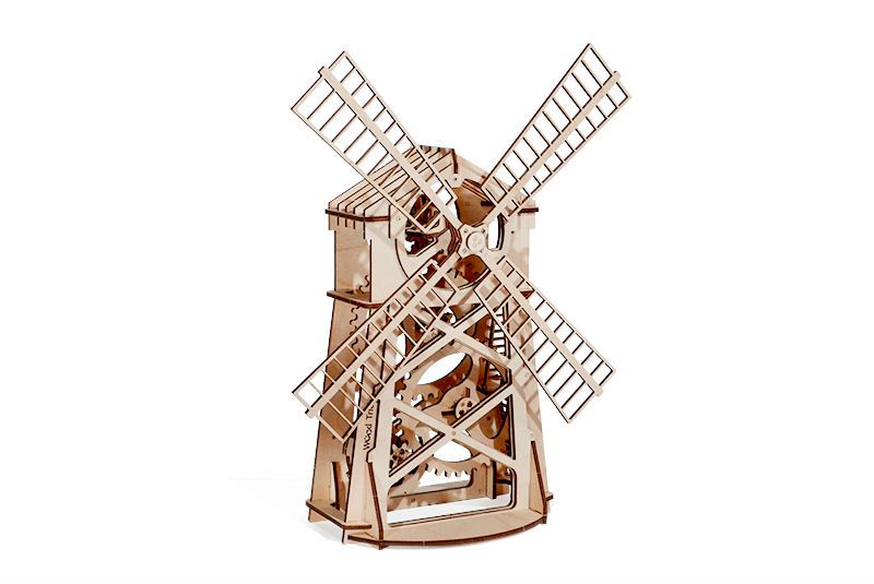 Wood Trick 3D mechanické puzzle - Mlyn 76 ks