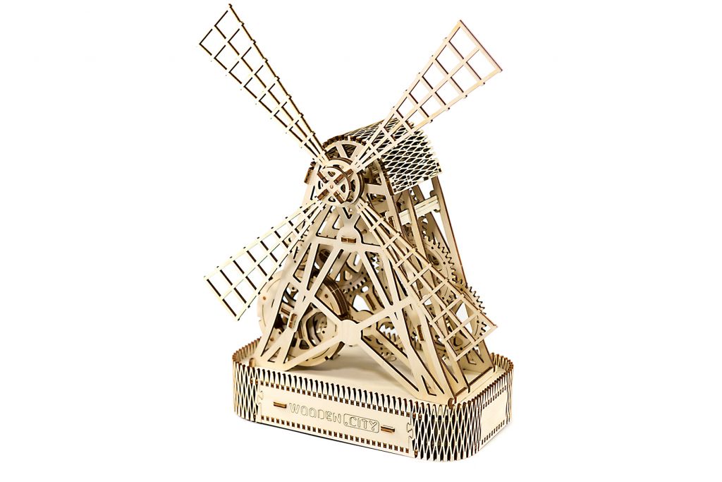 Wooden City 3D mechanické puzzle - Mlyn 222 ks
