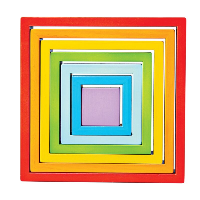E-shop Bigjigs Toys Drevený skladací štvorec