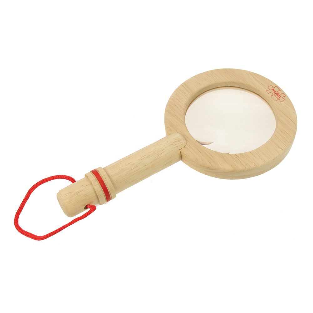 E-shop Bigjigs Toys Drevená lupa 23 cm
