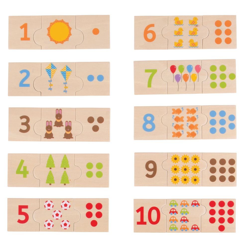E-shop Bigjigs Toys Edukatívne puzzle Počítanie