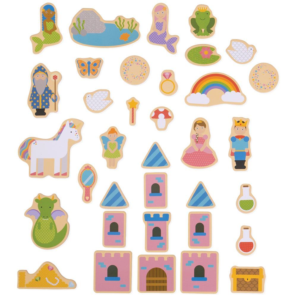 E-shop Bigjigs Toys Magnetky rozprávkové 35 ks