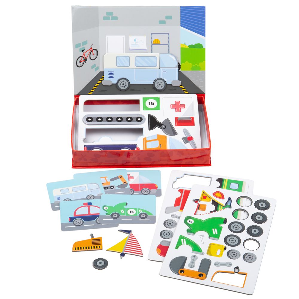 E-shop Bigjigs Toys Magnetické puzzle Mechanik