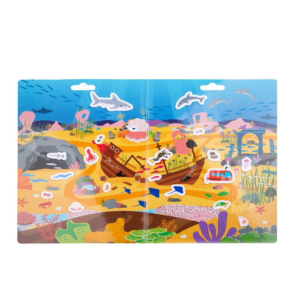 E-shop Bigjigs Toys Samolepky Dobrodružstvo v mori, znovu použiteľné