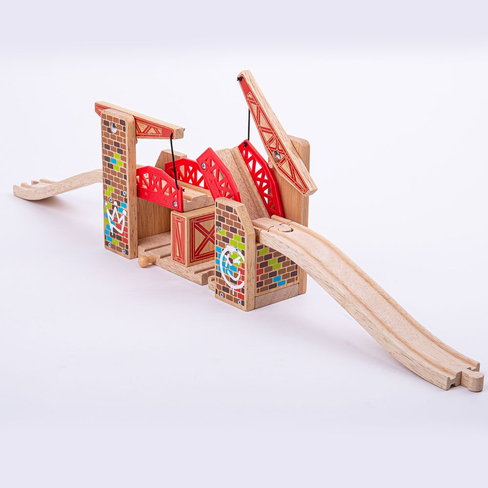 E-shop Bigjigs Rail Dvojitý zdvíhací most Graffiti