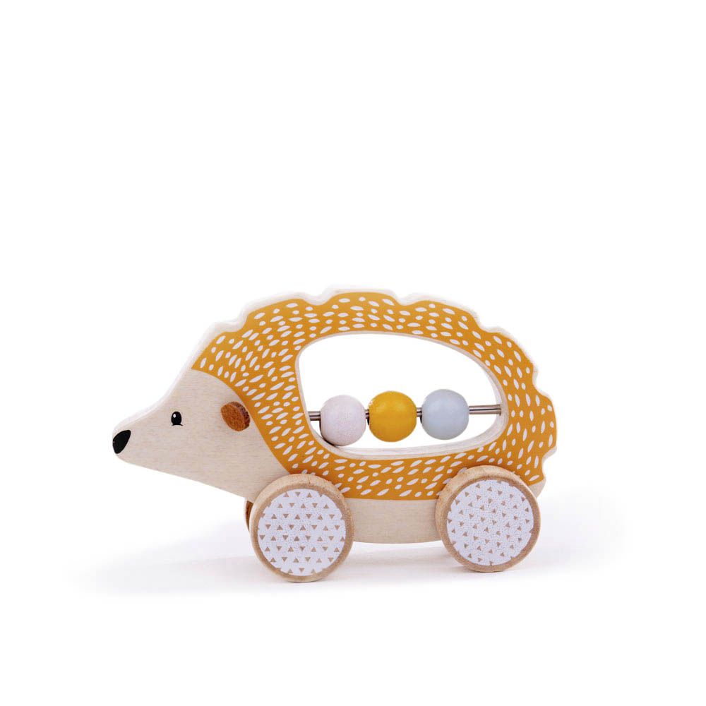 E-shop Bigjigs Toys Hrkálka Ježko na kolieskach