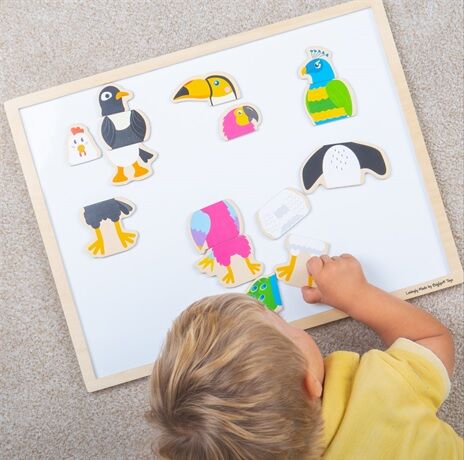E-shop Bigjigs Toys Magnetické puzzle Vtáčí priatelia