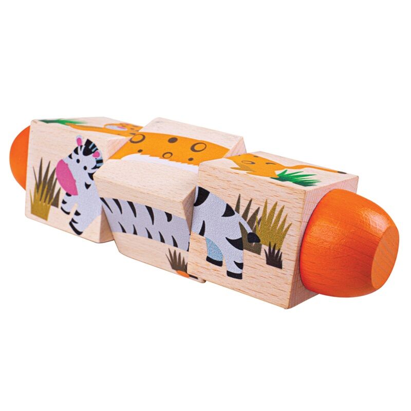 E-shop Bigjigs Toys Motorický valec Život v džungli