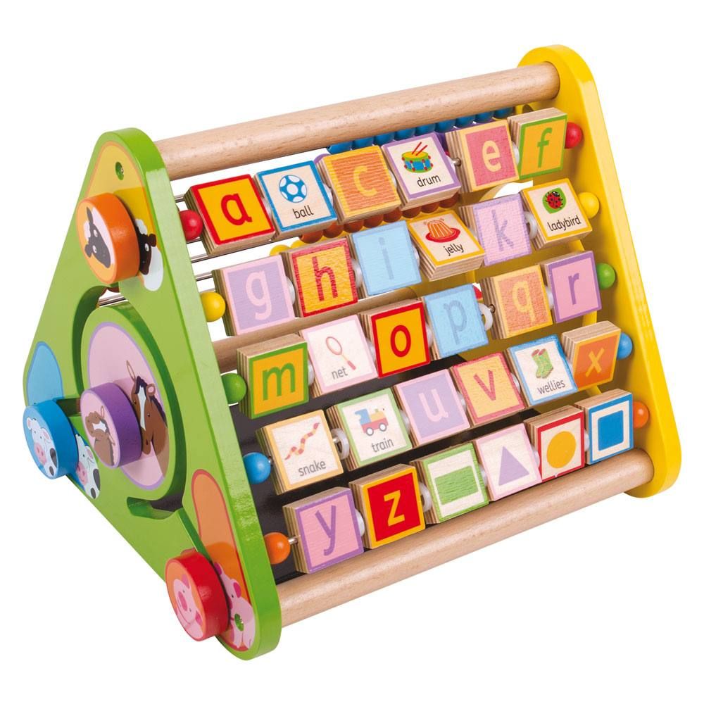 E-shop Bigjigs Toys Aktívny trojuholník s angličtinou