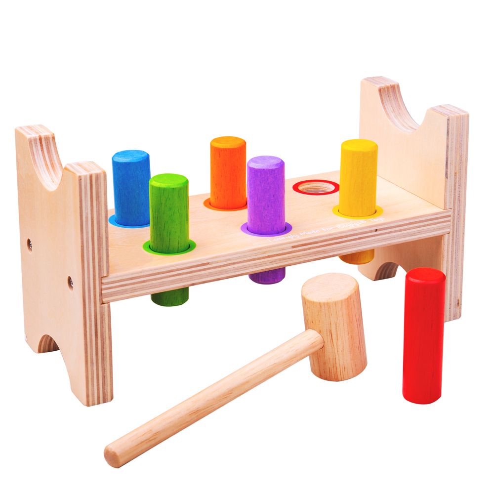 E-shop Bigjigs Toys Drevená zatĺkačka