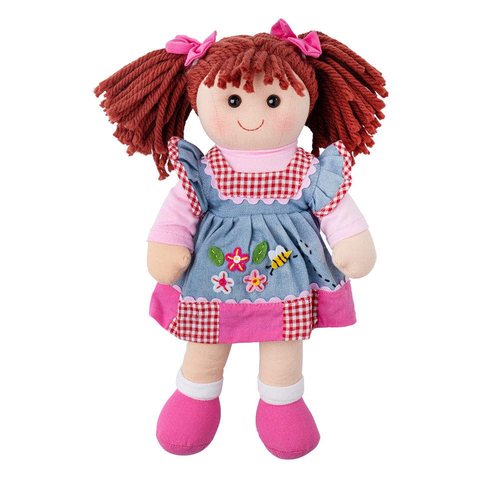 E-shop Bigjigs Toys Látková bábika Melody - 34 cm