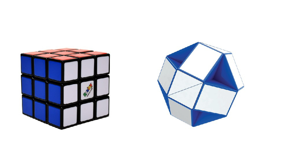 Rubik's sada retro Rubikova kocka 3x3  + skladačka Snake