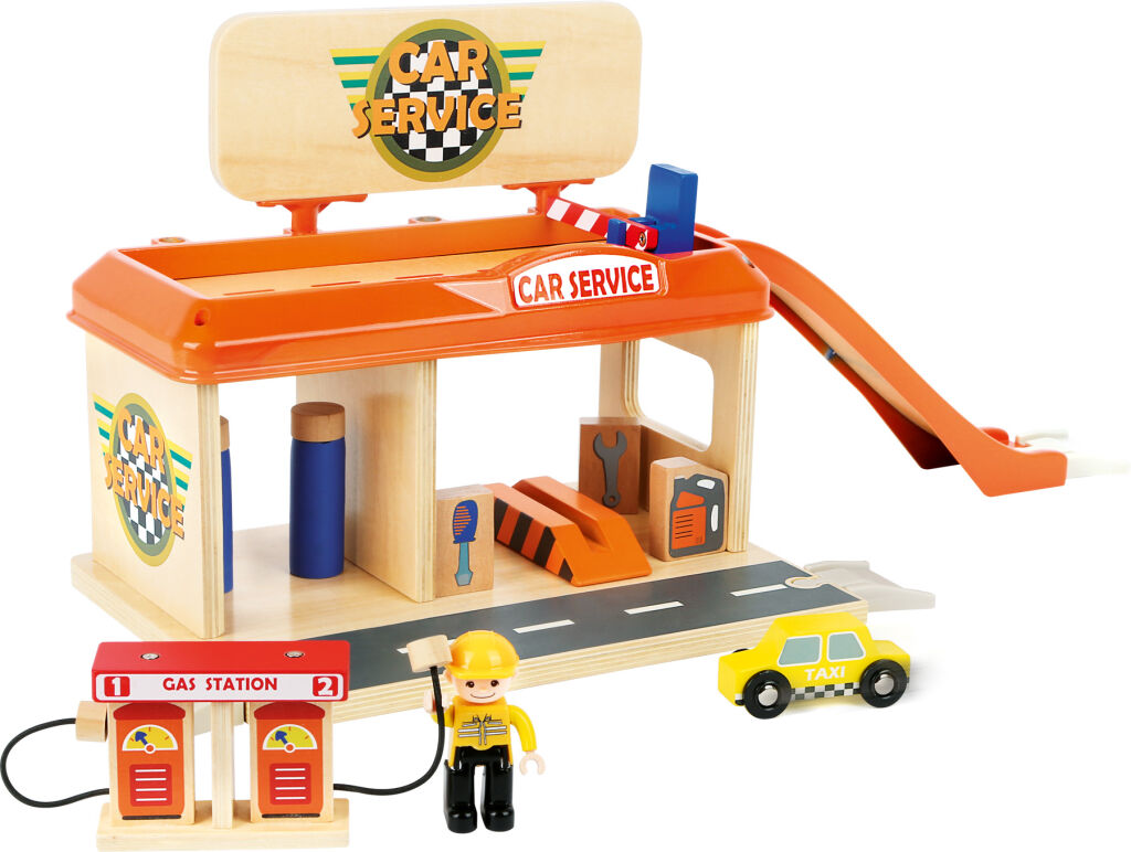 E-shop Small Foot Čerpacia stanica s príslušenstvom