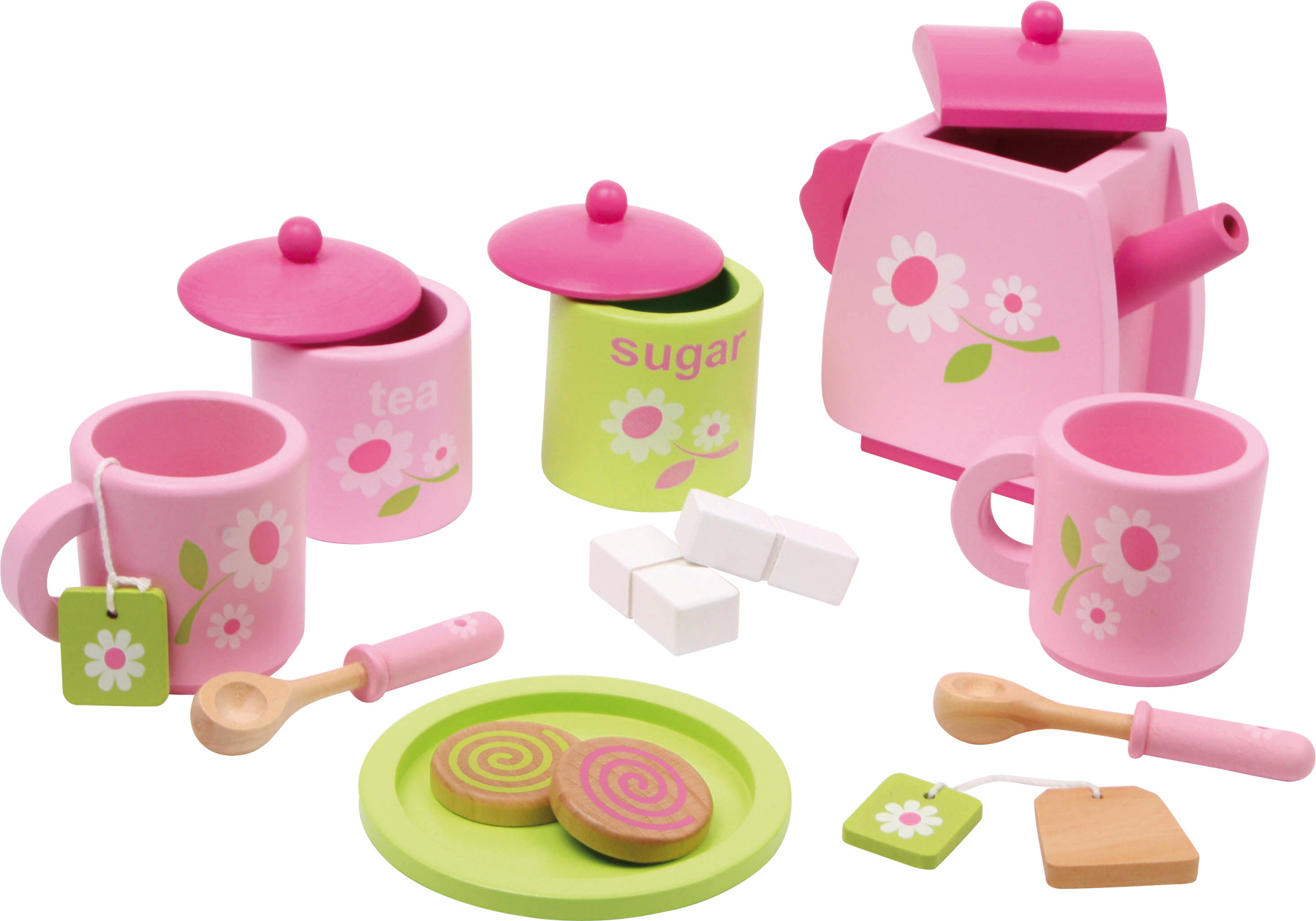 E-shop Drevený čajový set Rose