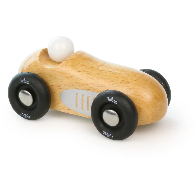 E-shop Vilac Drevené športové historické auto natur