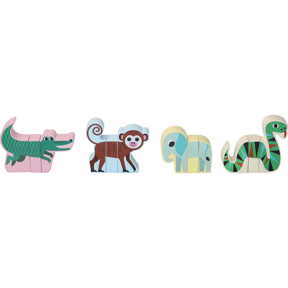 E-shop Vilac Drevené magnetické puzzle Zvieratká Jungle