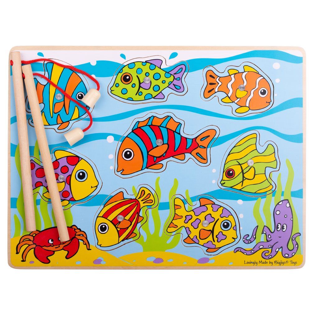 E-shop Bigjigs Toys Chytanie rybičiek na doske
