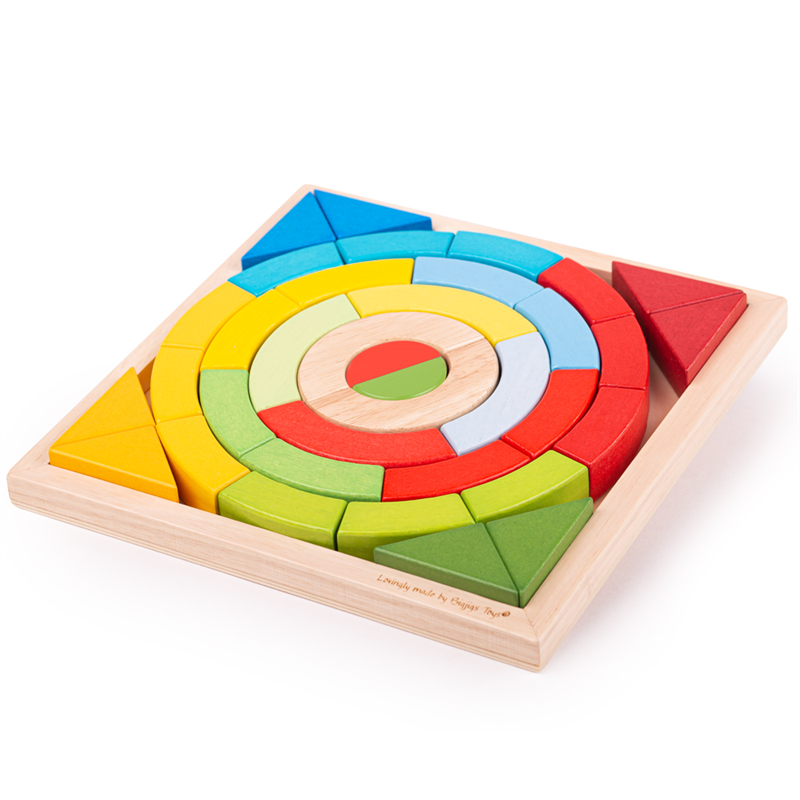 E-shop Bigjigs Toys Drevené skladacie oblúky a trojuholníky