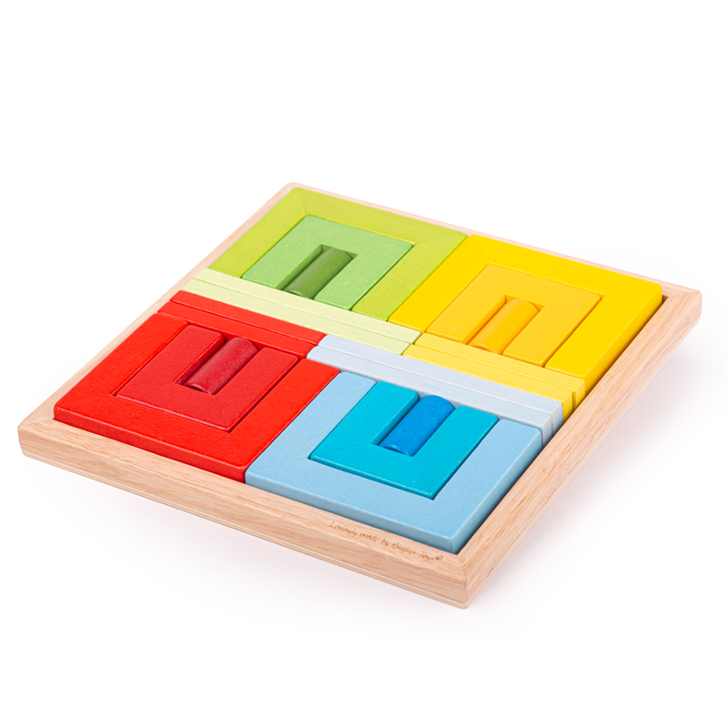 E-shop Bigjigs Toys Drevené skladacie tvary