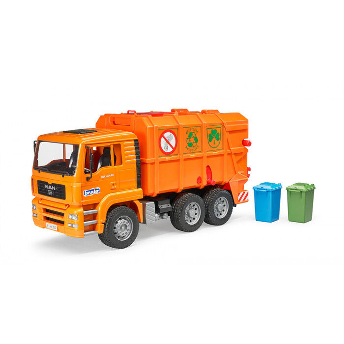 Bruder 2760 Smetiarske auto MAN-TGA oranžové