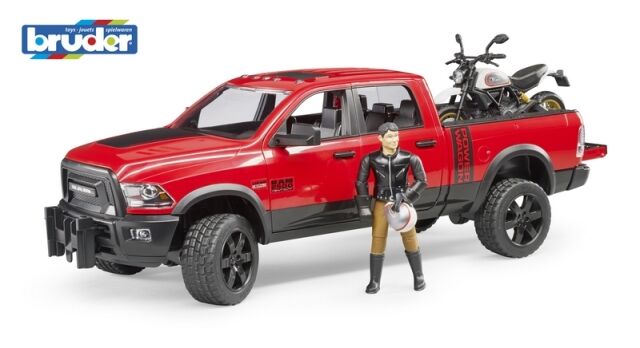 E-shop Bruder 2502 Terénne auto RAM s motocyklom