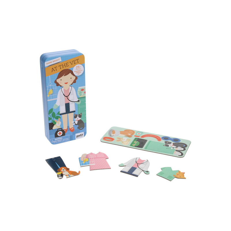 E-shop Petitcollage Magnetické puzzle Veterinárka