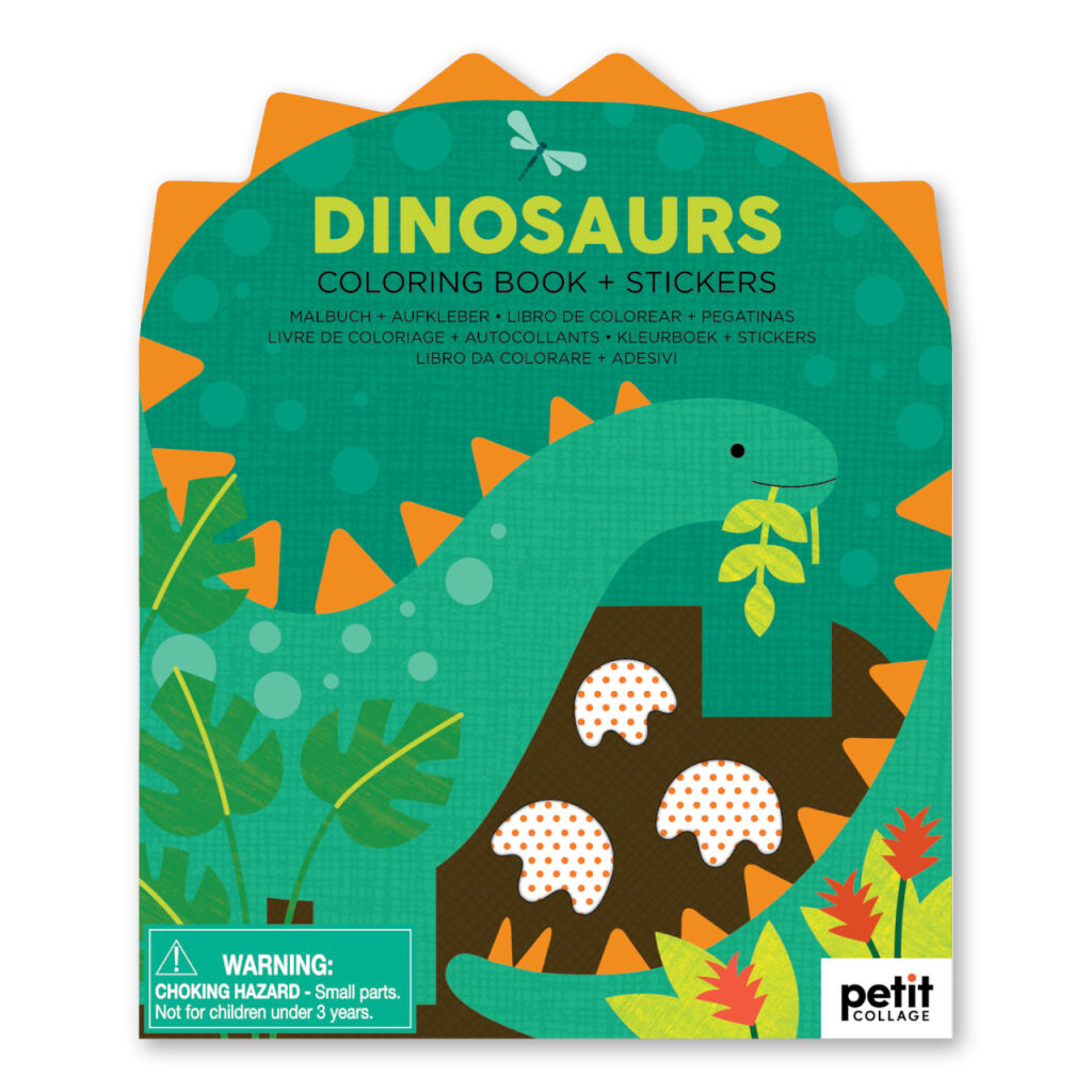 E-shop Petitcollage Omaľovánka so samolepkami Dinosaury