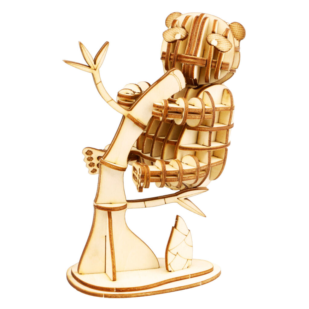 E-shop RoboTime Drevené 3D puzzle Panda 67 ks