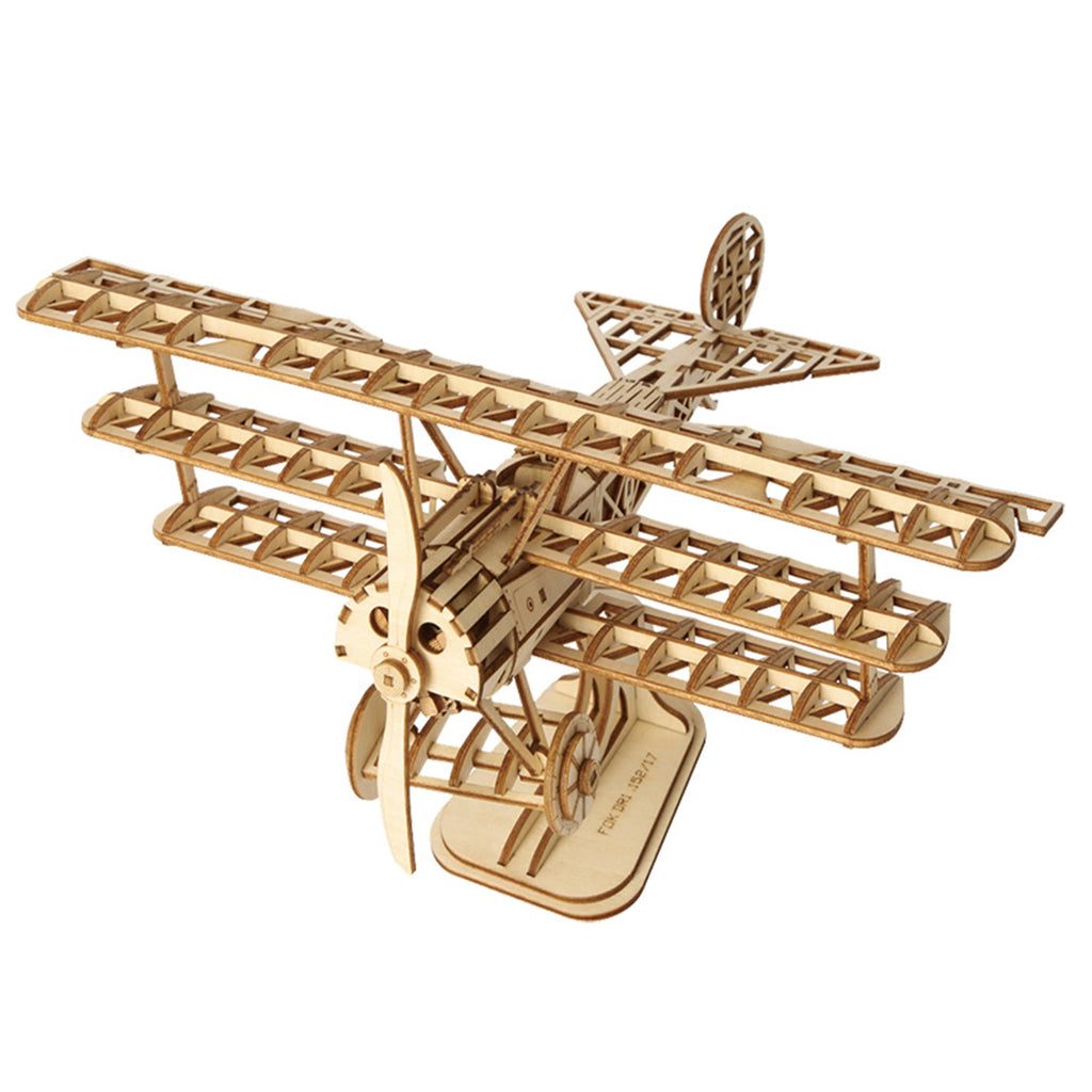 E-shop RoboTime Drevené 3D puzzle Historické lietadlo 145 ks