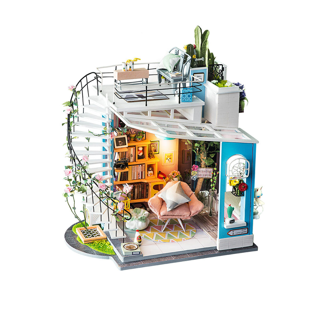 E-shop RoboTime Drevené 3D puzzle Miniatúra podkrovie DG12
