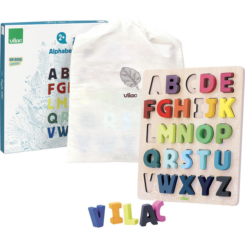E-shop Vilac Vkladacie puzzle abeceda