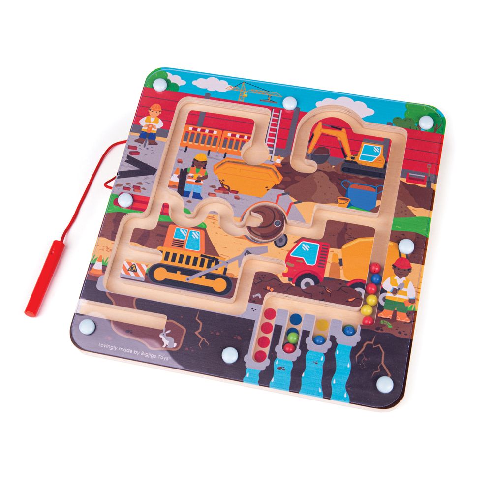 E-shop Bigjigs Toys Magnetické bludisko Stavenisko